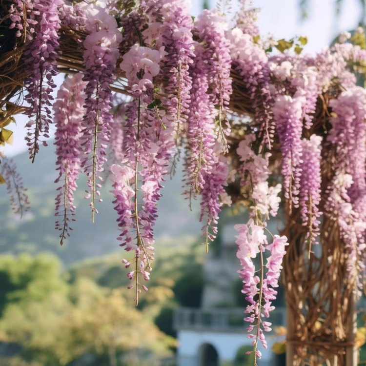 Vistéria kvetnatá (Wisteria floribunda) ´SHOWA BENI´ - výška 170-200 cm, kont. C3L